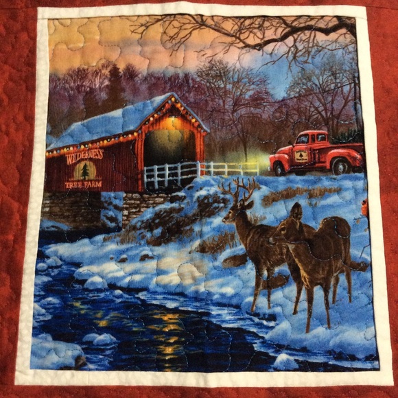 6 NWOT Beautifully handmade Xmas themed placemats - Picture 6 of 11